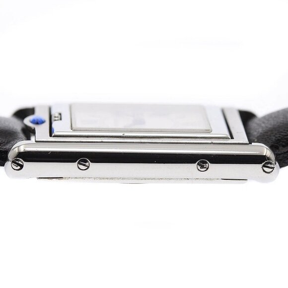 CARTIER Tank Basculante W1011158 Beige Dial Quartz Ladies Watch - Picture 6 of 11